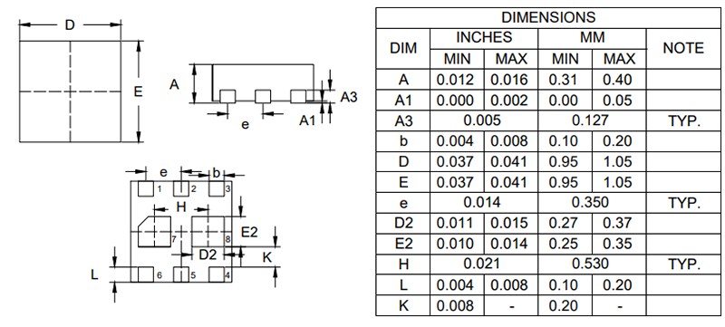 Micro Commercial Components (MCC) SI3134KU6 Small Signal Dual N-Channel MOSFET